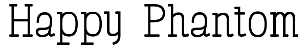 Happy Phantom font preview